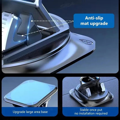 360° Rotatable Car Phone Holder — Dashboard Mount for Navigation