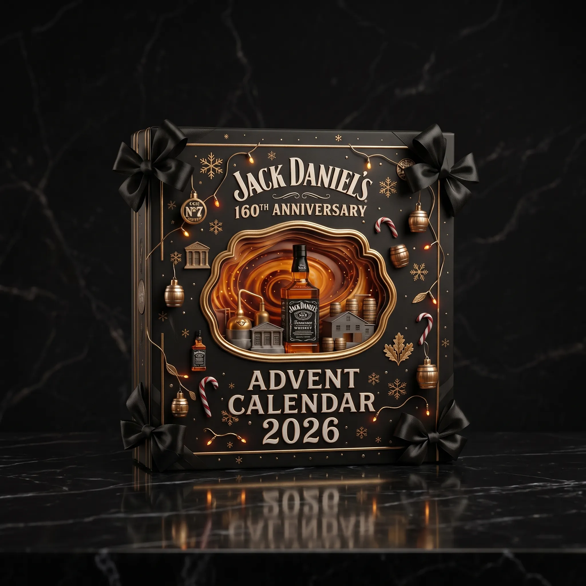 ⏰ Begrenzte Stückzahl 🍾 Weihnachts-Adventskalender zur 160-Jahr-Feier 2026 (2D-Flachdesign)